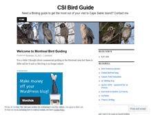 Tablet Screenshot of montrealbirdguiding.wordpress.com