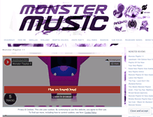 Tablet Screenshot of monstermusicblog.wordpress.com