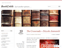 Tablet Screenshot of bookcritik.wordpress.com