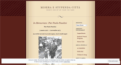 Desktop Screenshot of miseraestupendacitta.wordpress.com