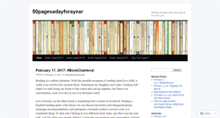Desktop Screenshot of 50pagesadayforayear.wordpress.com