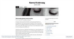 Desktop Screenshot of nannakvalevaag.wordpress.com