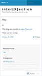 Mobile Screenshot of interxection.wordpress.com