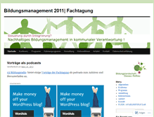 Tablet Screenshot of bildungsmanagement2011.wordpress.com