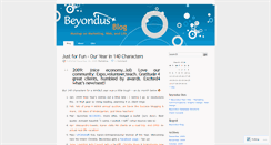 Desktop Screenshot of beyondusdesign.wordpress.com