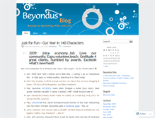 Tablet Screenshot of beyondusdesign.wordpress.com