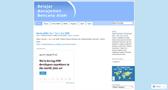 Desktop Screenshot of belajarbencana.wordpress.com