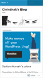 Mobile Screenshot of christinakblog.wordpress.com