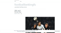 Desktop Screenshot of footballbettingfc.wordpress.com