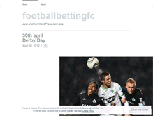 Tablet Screenshot of footballbettingfc.wordpress.com