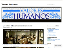 Tablet Screenshot of losvaloresperdurables.wordpress.com