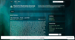 Desktop Screenshot of garretsaustralianjournal.wordpress.com