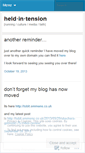 Mobile Screenshot of heldintension.wordpress.com