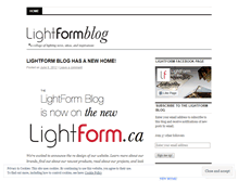 Tablet Screenshot of lightformblog.wordpress.com