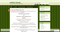 Desktop Screenshot of golfforcharity.wordpress.com