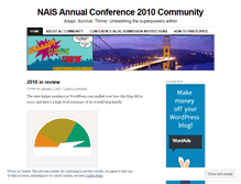 Tablet Screenshot of naisac10.wordpress.com