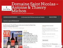 Tablet Screenshot of domainesaintnicolas.wordpress.com