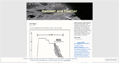 Desktop Screenshot of hammerandfeather.wordpress.com