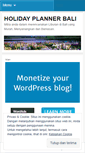 Mobile Screenshot of holidayplannerbali.wordpress.com