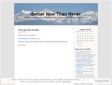 Tablet Screenshot of betternowthannever.wordpress.com