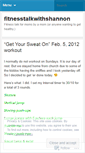 Mobile Screenshot of fitnesstalkwithshannon.wordpress.com