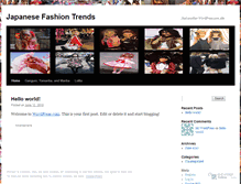 Tablet Screenshot of japanesefashiontrends.wordpress.com