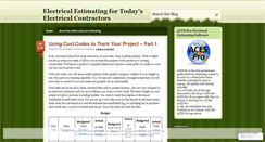 Desktop Screenshot of electricalestimating.wordpress.com