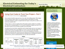 Tablet Screenshot of electricalestimating.wordpress.com