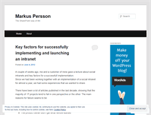 Tablet Screenshot of markuspersson.wordpress.com
