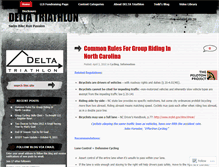 Tablet Screenshot of deltatriathlon.wordpress.com