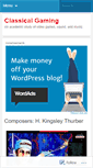 Mobile Screenshot of classicalgaming.wordpress.com