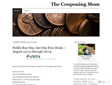 Tablet Screenshot of couponingmom.wordpress.com