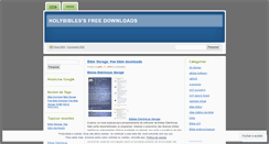 Desktop Screenshot of holybibles.wordpress.com