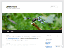 Tablet Screenshot of jeremyfreer.wordpress.com