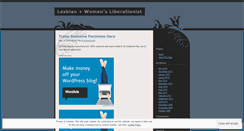 Desktop Screenshot of lesbianplusfeminist.wordpress.com