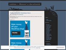 Tablet Screenshot of lesbianplusfeminist.wordpress.com