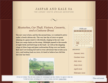 Tablet Screenshot of jasparandkale.wordpress.com