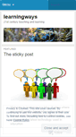 Mobile Screenshot of learningways.wordpress.com