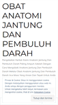 Mobile Screenshot of obatanatomijantungdanpembuluhdarah.wordpress.com