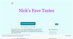 Desktop Screenshot of favetastes.wordpress.com