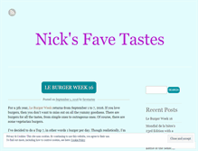 Tablet Screenshot of favetastes.wordpress.com