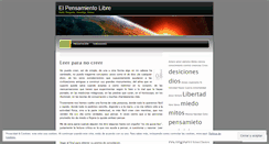 Desktop Screenshot of elpensamientolibre.wordpress.com