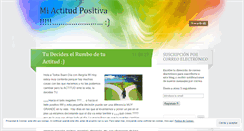 Desktop Screenshot of miactitudpositiva.wordpress.com