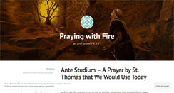 Desktop Screenshot of prayingwithfire.wordpress.com