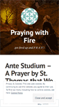 Mobile Screenshot of prayingwithfire.wordpress.com