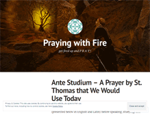 Tablet Screenshot of prayingwithfire.wordpress.com