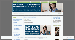 Desktop Screenshot of ittrainingconference.wordpress.com