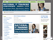 Tablet Screenshot of ittrainingconference.wordpress.com