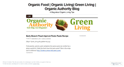 Desktop Screenshot of organicauthority.wordpress.com