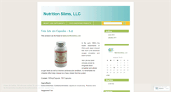 Desktop Screenshot of nutritionslims.wordpress.com